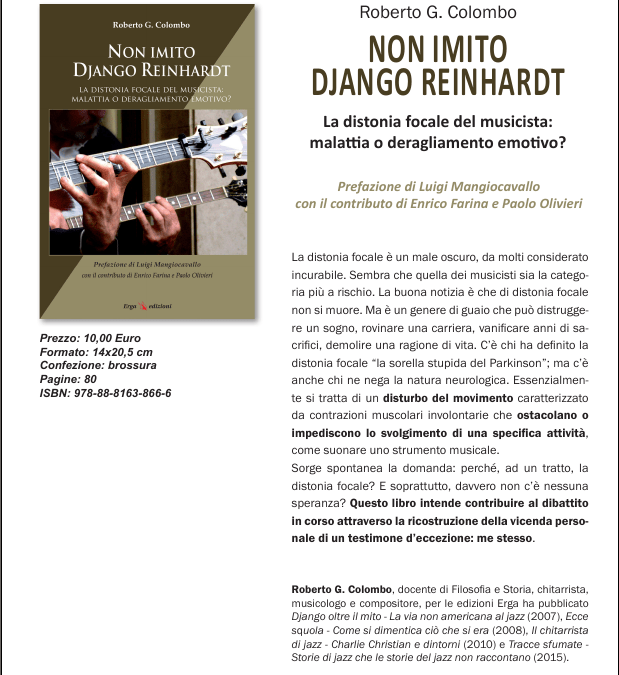 Libro Non imito Django Reinhardt - Associazione Italiana per la Ricerca  sulla Distonia